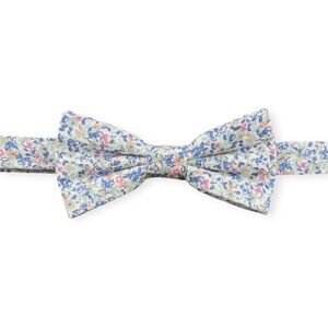 White Ditsy Floral Pre-Tied Boys Bow Tie